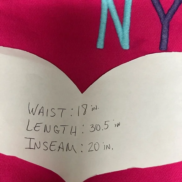 NY Aeropostale Pink Sweatpants Capris - Picture 6 of 8